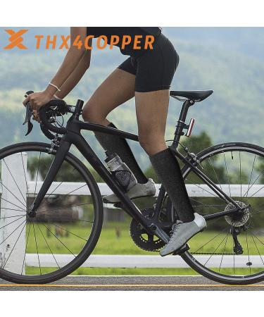 Thx4COPPER Compression Stockings (20-30 mmHg) - Copper Infused 3 Pairs Black - Best Support for Travel & Recovery - Buy Online on GoSupps.com