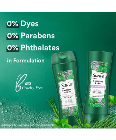 Suave Rosemary &amp; Mint Shampoo &amp; Conditioner Set - Hair Strengthening Invigorating Clarifying 12.6 Oz Each | International Shipping - Buy Online on GoSupps.com