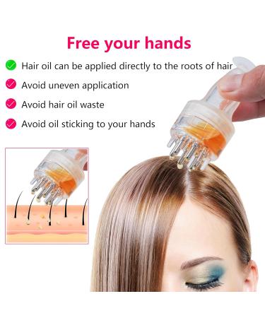 Buy Hair Oiling Applicator - 3 ml Portable Scalp Massager for Hair Growth Easy to Clean Hygienic & Transparent - International Shipping Available - Buy Online on GoSupps.com