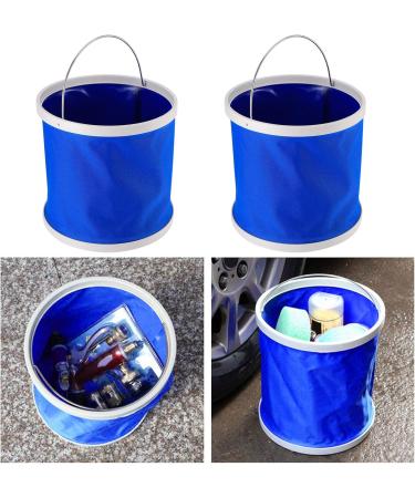 2 Pack Collapsible Plastic Bucket Cleaning Bucket for Cleaning Camping Fishing Kitchen 9 Litre Household Bucket - Buy Online on GoSupps.com