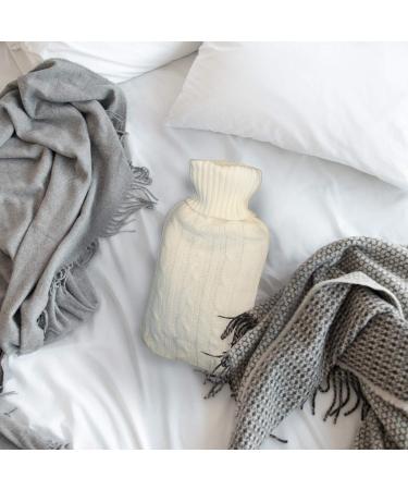 Creme Knitted Hot Water Bottle Cover - Winter Insulator & Accessories - Ideal Gift for Her | Xmas, Mother's Day, Valentine's Day - Buy Online on GoSupps.com