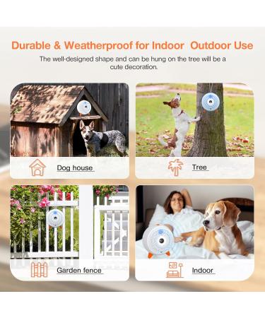 Anti Barking Device Auto Dog Deterrent Devices Stop Dog Barking Ultrasonic Dog Bark Control Anti Bark Device Dogs Stopper Safe Indoor Outdoor Dog Training Tool For Small Puppies Medium Large Dogs White#0102OPLD - Buy Online on GoSupps.com