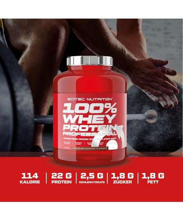 Scitec Nutrition 100% Whey Protein Professional - Gluten-Free Palm Oil-Free with Amino Acids & Digestive Enzymes - 2.35 kg White Chocolate - Buy Online on GoSupps.com