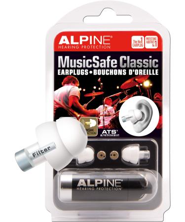 Alpine Hearing Protection MusicSafe Classic Earplugs for Musicians