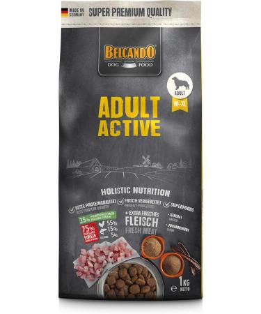 Belcando Adult Active Dog Food | Premium Dry Food for Active & Sports Dogs | Sole Feed for Adults (1 kg) - International Shipping - Buy Online on GoSupps.com