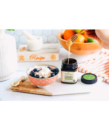Wedderspoon Organic Raw Manuka Honey KFactor 16 - 8.8 oz (250g) | Premium All-Natural Health Benefits - Buy Online on GoSupps.com
