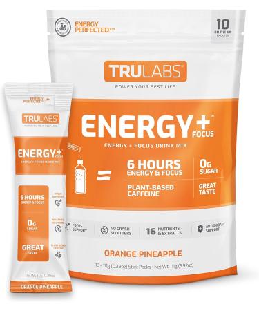 TRULABS Endurance Energy Focus Drink Mix - Orange Pineapple | International Shipping - Buy Online on GoSupps.com