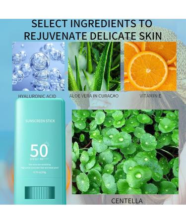 Sun Cream Stick Mineral Sunscreen Stick Sun Cream Kit Sunscreen Stick for Sensitive Skin Face & Body Sunscreen with Zinc Oxide & Vitamin E No White Non-Comedogenic & - Buy Online on GoSupps.com