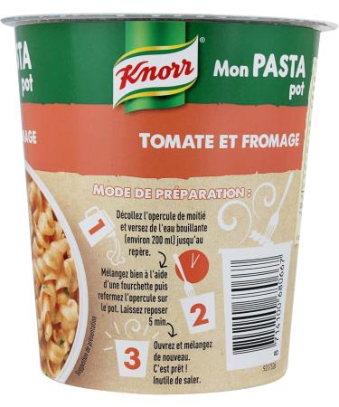 Knorr My Pasta Pot Express Meal Single Portion Pasta Tomatoes and Cheese (Pack of 4x65g) - Buy Online on GoSupps.com