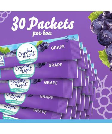 Crystal Light Sugar-Free Energy Grape On-The-Go Powdered Drink Mix 120 Count - Pack of 4 - Buy Online on GoSupps.com