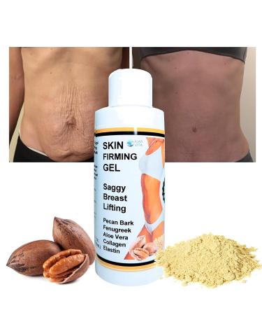 Skin Firming Topical Gel for Saggy Breasts | Elastin & Collagen | Fenugreek & Pecan Bark | Reduce Stretch Marks - Buy Online on GoSupps.com