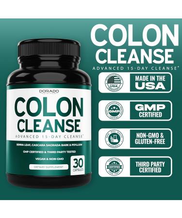 Colon Cleanse & Detox 15 Day Gut Cleanse (30 Count) Intestinal Cleanse Pills & Probiotic for Gentle Laxative & Bowel Relief for Stomach Bloating - Third Party Tested Vegan Non-GMO - Made in USA - Buy Online on GoSupps.com
