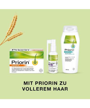 Bayer Priorin Shampoo for Hair Loss - 200ml/6.8oz - Dry and Normal Hair - Buy Online on GoSupps.com