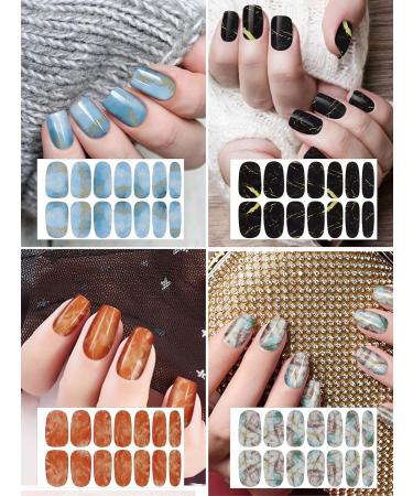 Ebanku Nail Foil Stickers - Self-Adhesive Marble Nail Art 22 Sheets Waterproof Full Wraps for Stunning Nail Decoration - Buy Online on GoSupps.com