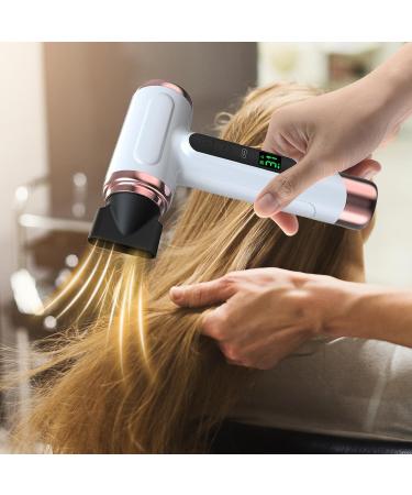 OIIBWQ Electric Blow Dryer Hair Blower Portable Hair Dryer Professional Blow Dryer for Dorm White - Buy Online on GoSupps.com