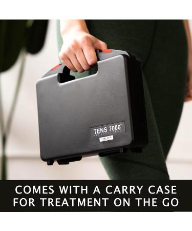 Rechargeable TENS 7000 Muscle Stimulator for Effective Pain Relief - Back, Nerve, Muscle Pain Relief - Buy Online on GoSupps.com