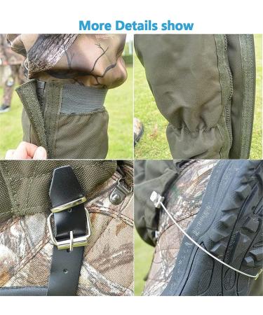 Leomix Waterproof Snake Gaiters | Snake Bite Protection for Men & Women | Adjustable Size Snake-Proof Lower Leg Gear - Buy Online on GoSupps.com