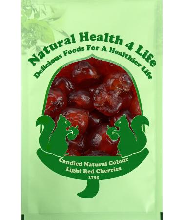 Natural Health 4 Life Cake Baking Ingredients Candied Whole Natural Light Red Coloured Glace Cherries 175 g in Bag (1 Bag) - Buy Online on GoSupps.com