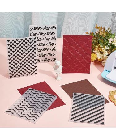 Globleland Plastic Embossing Folders - DIY Craft Template for Handcraft Photo Album Decoration - 5.83 x 4.13 Inches - Mixed 1 - Buy Online on GoSupps.com