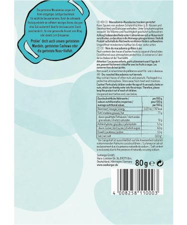 Seeberger Roasted Macadamia Nuts Unsalted 1 Unit - Buy Online on GoSupps.com
