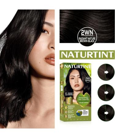 Naturtint Permanent Hair Colour Gel 2WN Radiant Nature Brown-Black Plant Enriched Ammonia Free Long Lasting Grey Coverage and Radiant Colour Nourishment and Protection - Buy Online on GoSupps.com