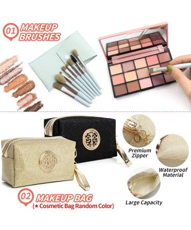 All-in-One Makeup Set - 15 Colors Eyeshadow Waterproof Eyeliner Fiber Mascara & More | International Shipping - Buy Online on GoSupps.com
