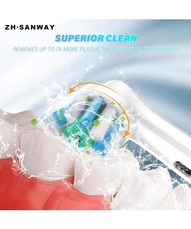 Upgraded Acoss Action Electric Toothbrush Heads - 4 Pcs Replacement for Oral-B 7000/1000/9600/5000/3000/8000 | Professional Quality & Compatibility - Buy Online on GoSupps.com