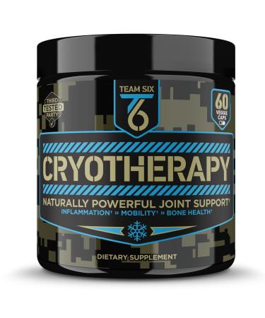 T6 Cryotherapy - Natural Joint Support Supplement | Arthritis Pain Relief Anti Inflammatory Cartilage Repair & Bone Strength | Type 2 Collagen Pills + Curcumin with Bioperine + Boswellia Extract 30Sv