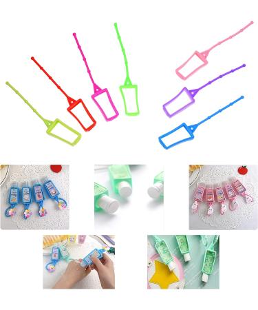 Kare & Kind 7x Silicone Hand Sanitizer Cases - Soft Holders for 30ML Bottles - Travel and Home Use - Adjustable Loops - Empty - Buy Online on GoSupps.com