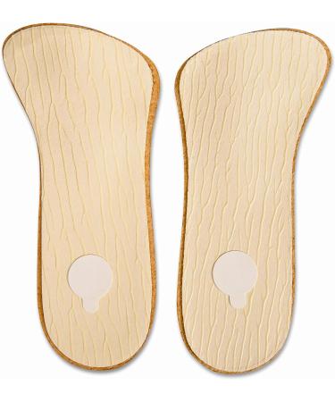 Orthotic 3/4 Leather Shoe Insoles Inserts for Women with Metatarsal Arch Support - Size Women/US 8 - Buy Online on GoSupps.com