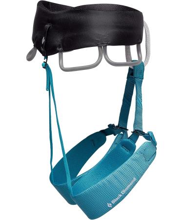 Black Diamond Women's Momentum Rock Climbing Harness - Small, Aqua Verde - Buy Online on GoSupps.com