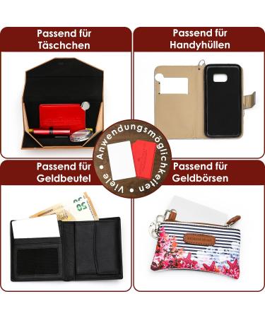 Anthony Noble & Co. Elegant Pocket Mirror - Compact Credit Card Format Polished Metal Designer Cover - Buy Online on GoSupps.com