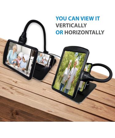 MagniPros 3X Magnifying Glass with Light and Stand  Flexible Gooseneck Magnifying Desk Lamp w/USB Fast Charge & Tablet Stands for Reading Fine Print  Painting  Sewing  Crafts & Close Work - Buy Online on GoSupps.com