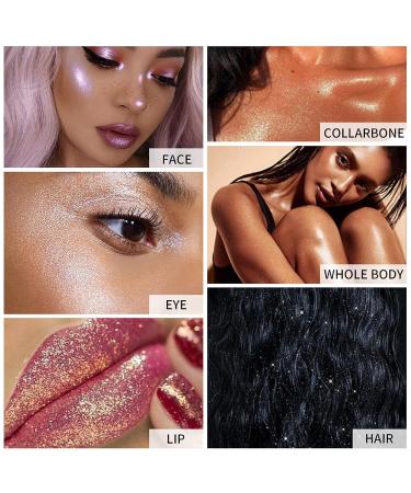 Jutqut Highlighter Patting Powder - Body Shimmer Makeup Stick (02 Fairy Pink) - Buy Online on GoSupps.com