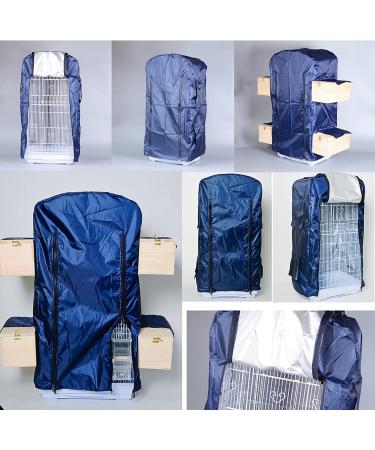 Universal Bird Cage Cover - Black-Out, Windproof, Light-Proof, Double Zipper, Breathable Fabric - Winter Essential for a Good Night's Sleep for Pets and Birds - Buy Online on GoSupps.com