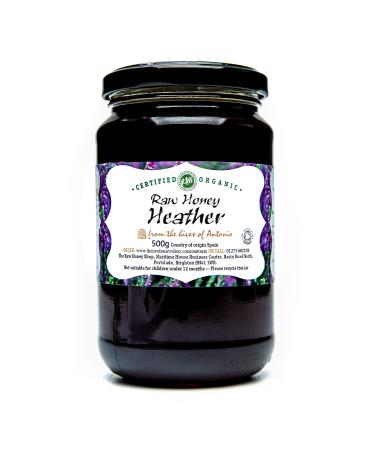 Antonio's Raw Certified Organic Heather Honey |Antibacterial Mountain Honey |Unpasteurised |Single Origin |The Raw Honey Shop |(500g) Heather 500 g (Pack of 1) - Buy Online on GoSupps.com
