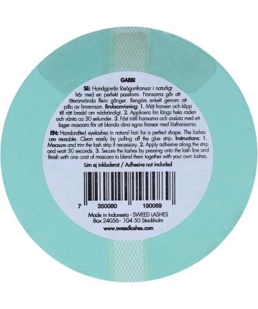 Sweed Professional False Lashes in Black Style Gabbi Hollywood Volume with Graduated Weightless Length Flexible Clear Band Up to 10 Wears - Buy Online on GoSupps.com