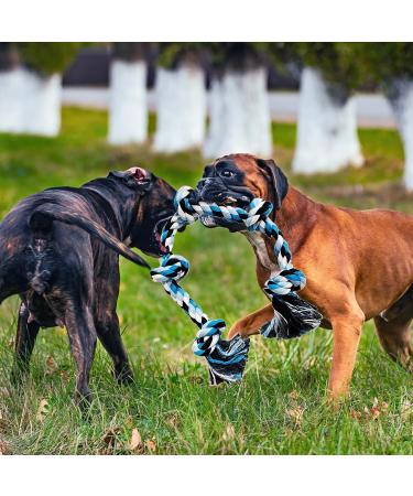 Indestructible Rope Dog Toys for Large Breeds | 90cm 5 Knots - Perfect for Aggressive Chewers - Buy Online on GoSupps.com