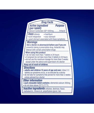 TUMS Ultra Strength Chewable Heartburn Relief Tablets - 12 Rolls, Assorted Berries - Buy Online on GoSupps.com