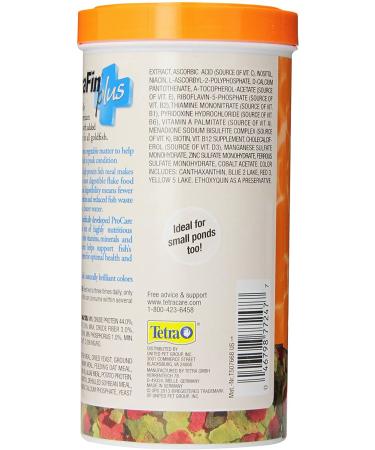 TetraFin Plus Goldfish Flakes - 7.06 oz Balanced Diet with Algae for Optimal Health - Buy Online on GoSupps.com