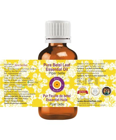 Deve Herbes Pure Betel Leaf Essential Oil 5ml - Premium Aromatherapy Oil for Skin and Hair | International Shipping Available - Buy Online on GoSupps.com