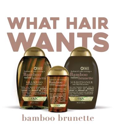 OGX Hydrate & Tone Reviving Bamboo Radiant Brunette Conditioner - 13 oz | Ideal for International Shipping | Moisturizing & Color-Enhancing Hair Care - Buy Online on GoSupps.com