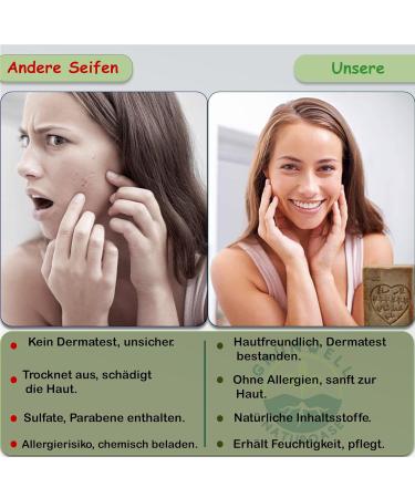 Gr nwell Naturoase Aleppo Soap 190g | 20% Laurel & 80% Olive Oil | Natural Face & Body Care | Dermatest Excellent | Buy Internationally - Buy Online on GoSupps.com