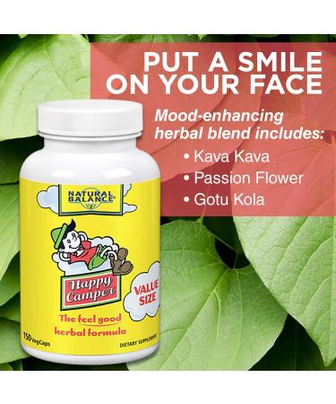 Natural Balance Happy Camper & Colon Clenz Bundle | Herbal Stress & Cleanse Support | 150 Capsules 120 Capsules - Buy Online on GoSupps.com