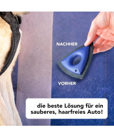 DDOXX Mini Animal Hair Remover for Cars - Ideal for Huskies Retrievers & Cats - Recommended by Car Painters - Perfect Gift for Animal Lovers - Blue - Buy Online on GoSupps.com