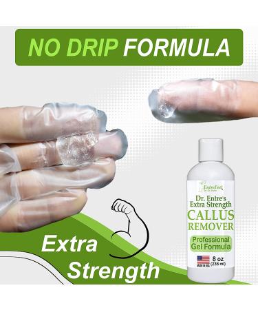 Dr. Entre Callus Remover Kit for Feet - 8oz Gel, Foot File, Pumice Stone, 5 Glove Pairs, Spa Pedicure Tools - Buy Online on GoSupps.com