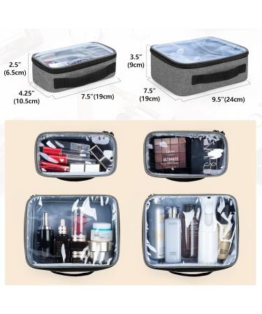 BAFASO Gray Travel Makeup Bag | Cosmetic Organizer for Women & Makeup Artists | Beauty Accessories Pouch - Buy Online on GoSupps.com
