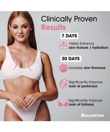 BOUSTISE Breast Enhancement Cream - Lift Firm & Volume | 12+ QuadraPLUMP Formula for Fuller Rounder Cleavage - 2.7 Oz - Buy Online on GoSupps.com
