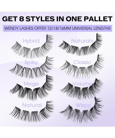 Cluster Lashes Extension 0.07mm D Curl 16mm | 8 Styles Individual Eyelashes DIY Extensions - Buy Online on GoSupps.com