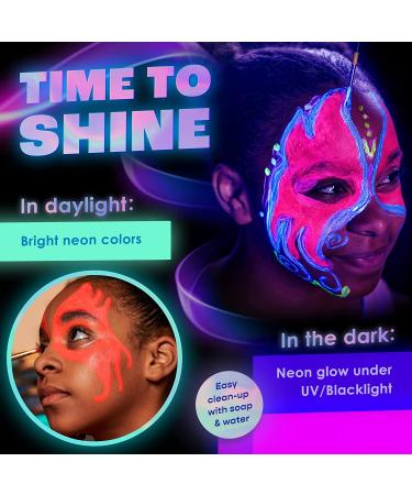 Neon Nights UV Body Paint Set - 8 Vibrant Colors for Music Festivals & Photo Shoots - Buy Online on GoSupps.com